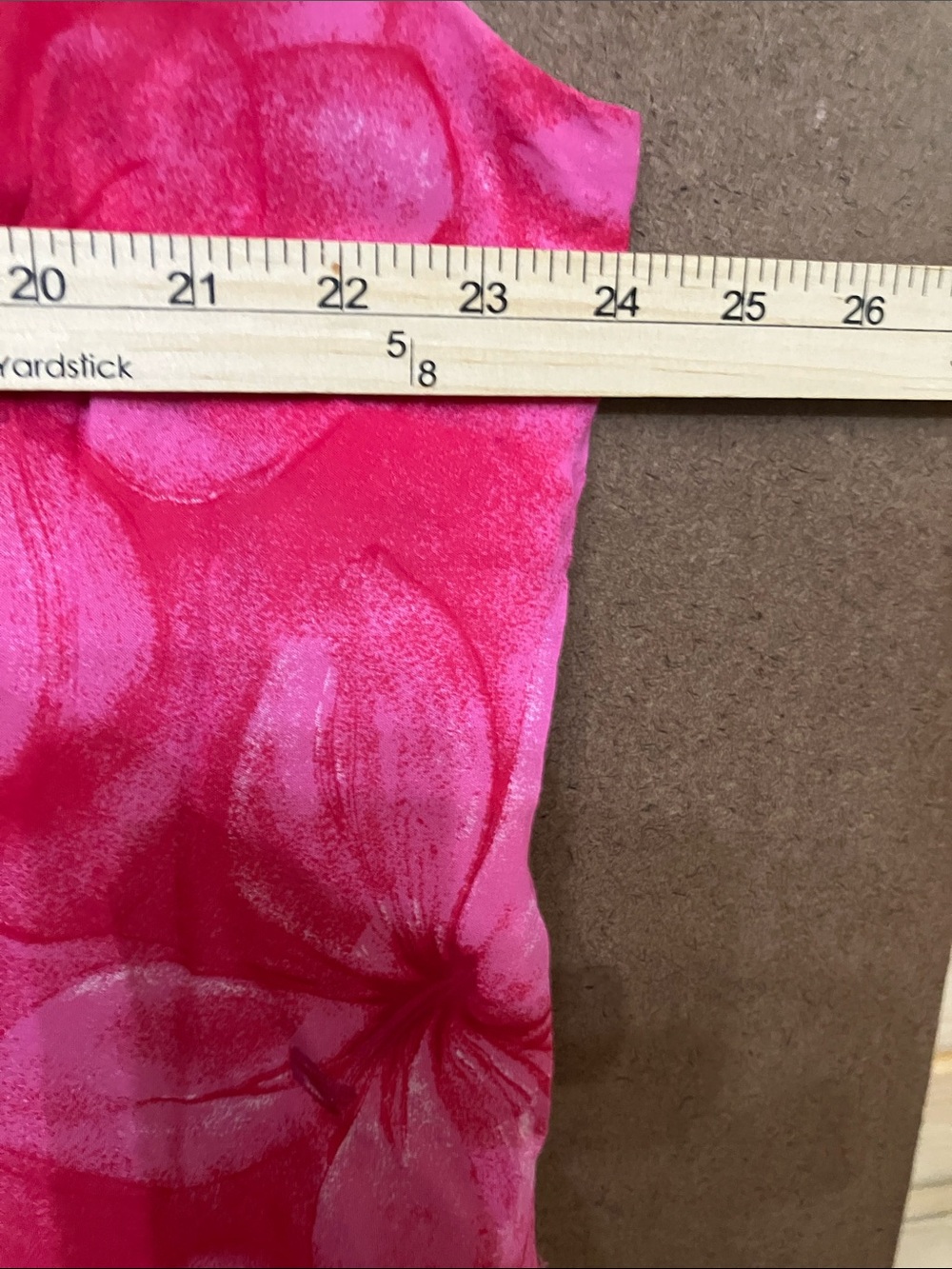 Donna Ricco Hot Pink Floral Sleeveless Layered blouse - Picture 5 of 10